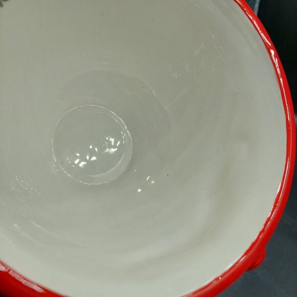 Pier 1 Imports Large Hand Painted Christmas Santa 3D Face Soup Mug Ho Ho Ho - Picture 7 of 8